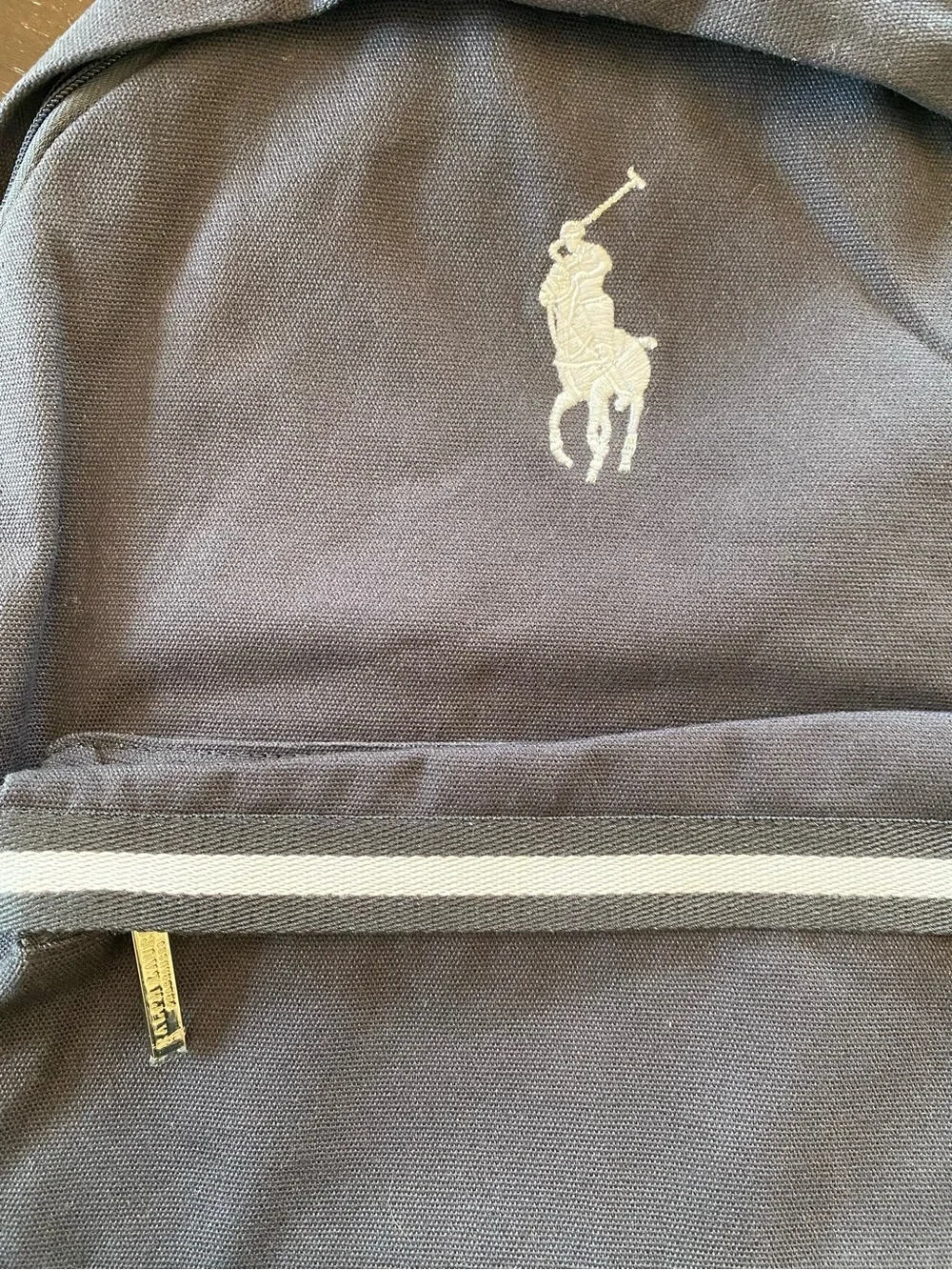 Polo by Ralph Lauren Dark Blue Backpack with White Logo - Picture 4 of 5
